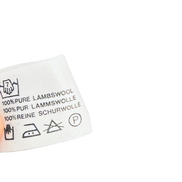 HAWICO Scotland Lambswool Sweater 100% pure Button detail gray size large - Picture 5 of 9